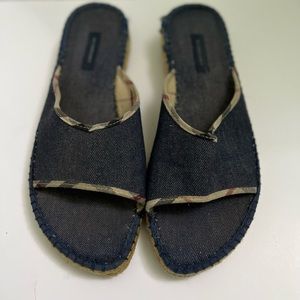 Burberry Espadrille Slides